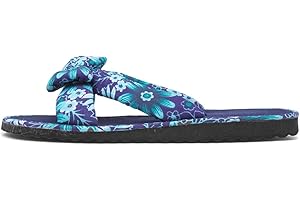 Shoe Zone - Sadie Womens Blue Floral Beach Mule