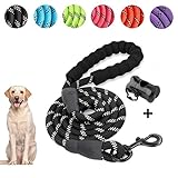 hundeleine 5 meter 🐶 KOMFORT GEPOLSTERTE GRIFF: Die Trainningsleine mit weichem, gepolstertem Griff kann Ihnen eine komfortable Haltenserfahrung anbieten, damit können Sie das Gefühl, mit Ihrem Hund entspannt spazieren zu gehen und Ihre Hand vor Verletzten, genießen.