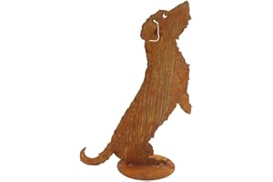 440s Rost Rauhaar-Dackel Willy auf Platte ca. 60 cm H | SA-WillyP | 4260553562158