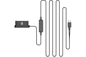 Vantrue USB C OBD Hardwire per N5/N4/E3/E2/E1/N2S/N2 Pro Dash Cam con porta USB C, 24 ore di monitoraggio del parcheggio, Protezione a Bassa Tensione 12/24 V a 5 V, Alimentazione Costante, Cavo 3 m