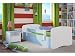 Produktbild Kocot Kids Kinderbett Jugendbett 70x140 80x160 80x180 Blau mit Rausfallschutz Matratze Schublade und Lattenrost Kinderbetten für Junge - ohne Motiv 180 cm