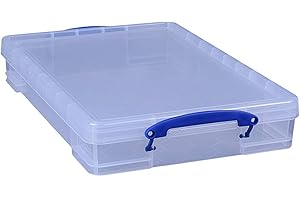 Really Useful Box Lot de 6 boîtes de 10 litres – 520 x 340 x 85 mm – Pour papier A3 – Transparent