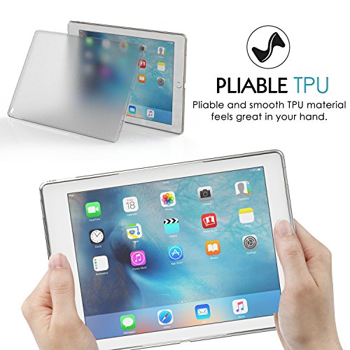 MoKo Hülle für iPad Pro 12.9 – Ultra Slim Flexible iPad Air 3 iPad Pro 12.9 2 TPU Kristall Klar Schale Schutzhülle Crystal Case Cover Durchsichtig für Apple iPad Pro 12.9 Zoll 2015 IOS 9 Tablet, Transparent - 3
