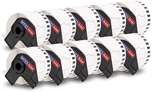10x Compatible BROTHER DK-22205 Standard Adress Label - Thermal Paper Roll / 62mm x 30,48m - suitable for Brother P-Touch QL 500 Series / 500 / 500A / 500BS / 500BW / 550 / 560 Series / 560 / 560VP / 560YX / 570 / 580 Series / 580 / 580N / 650TD / 700 / 710W / 720NW / 1000 Series / 1050 / 1050N / 1060N