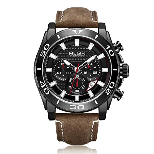 Megir Wrist Watch Men Megir Chronograph Waterprooof Luxury Stylish