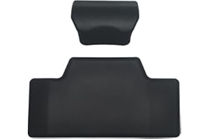 Dickly Schienale per Bauletto Moto,Schienale Del Bagagliaio Della Moto Poliuretano Con Autoadesivo, Cuscino per Bauletto Con Spaccature Superiore E Inferiore Installa per Motociclette, 27,7 X 15 Cm