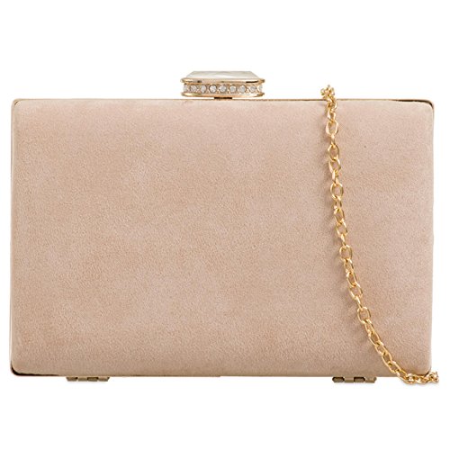 beige clutch evening bag