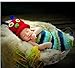 Swashh ( SET OF 2 ) Baby Blue Green Caterpillar Wrap/Sleeping Bag With Cap Crochet Clothing / Photography Props Best Baby shower Gift RS.797.00