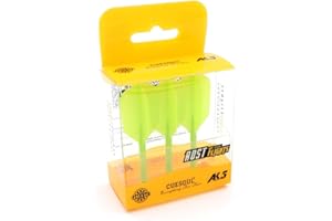 CUESOUL Rost Eje de dardo Integrado y Plumas Medianas, Forma Delgada, Juego de 3