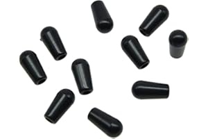 KAISH 10 unids M3.5 Guitarra 3 vías interruptor de palanca interruptor de punta perilla guitarra interruptor tapa para Epiphone LP Les Paul negro
