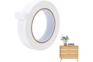 FONGYEUEWY 20mm X 10m PVC Edge Banding White Edging Strip Self-Adhesive Furniture Edging Thin Tape for Cabinet Repair Furniture Restoration DIY Furniture Edge (White)