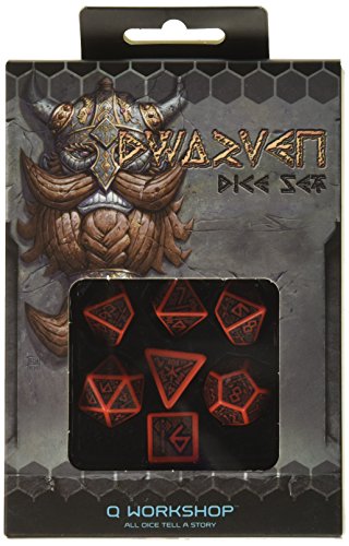 Q-workshop Set de Dados Enanos - Color : Rojo & Negro