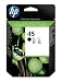 Produktbild HP 45 Large – Druckerpatrone – 1 x Schwarz – 833 Seiten – Blister mit RF-Alarm
