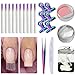 Produktbild Farbbeschichtetes Nagelverlängerungs-Faserset, Plated Nail Extension Fiber Suit Fiberglas-Nagel-Kit Für Frauen