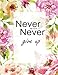 Produktbild Never, Never, Never give up: Weekly planner. Notes. Password Log. Phone Book. Calendar 2018. Appointment book 2018, Organizer 8,5 * 11