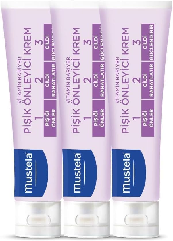 Mustela Pişik Önleyici Koruyucu Doğal Kökenli Bakım Kremi 3’Lü Set 50 Ml X 3