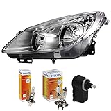 H1 12V 55W P14.5s Scheinwerfer links Corsa D 3/5-Türig chrom inkl. Lampen Motor