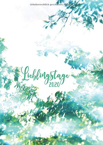 2020 Lieblingstage: großer TageBuch Kalender - DIN A4