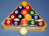 nanook Billardkugeln inkl. Holz-Dreieck, hochglanzpoliert im...
