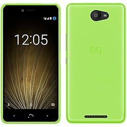 TBOC Funda de Gel TPU Verde para bq Aquaris U - bq Aquaris U Lite (5.0 Pulgadas) de Silicona Ultrafina y Flexible
