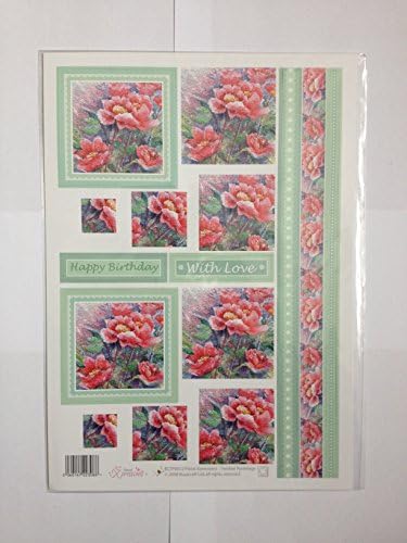 Buzzcraft 3D Die Cut Twisted Pyramage Card - BCTP0012 Floral Xpressions