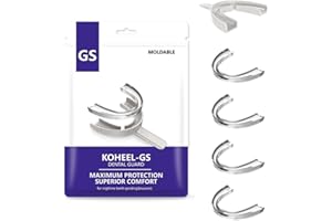 ‎KOHEEL KOHEEL Aufbissschienen mit Anpasstablett, formbar und einfach zu bedienen Aufbissschienen für Zähneknirschen, stoppt Bruxismus Aufbissschienen, 5 Stück (Kleine Größen weiß)