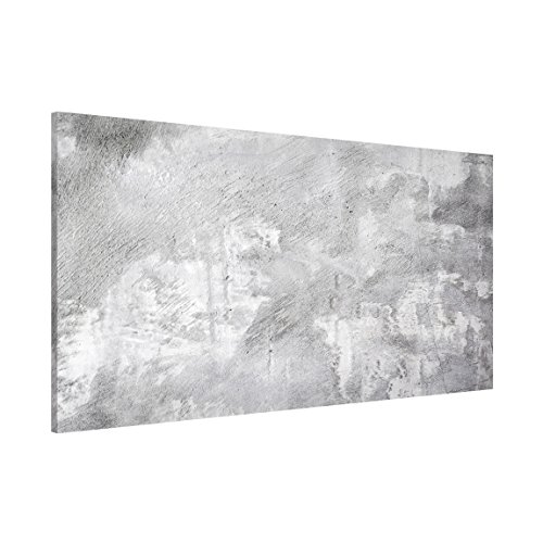 Apalis Magnettafel - Shabby Betonoptik - Memoboard Quer 37cm x 78cm Größe HxB:37cm x 78cm