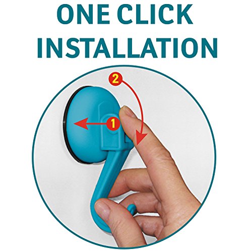 Tatkraft Kalev Easy Montage Blau Saugnapf Haken Kunststoff Verchromt - 2