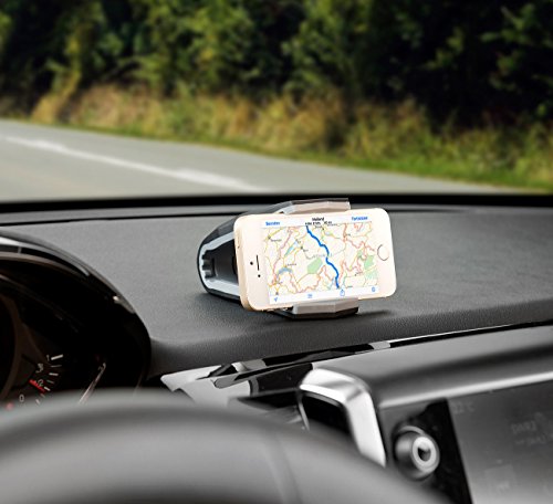PEARL Handyhalter: Universelle Kfz-Smartphone-Halterung mit Klammer, bis 15,2 cm (6