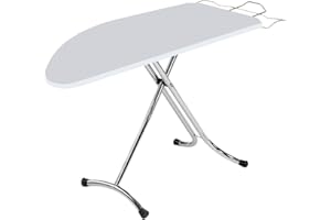 Top House Italia Confort Plus Asse da Stiro - 125x48 cm - Salvaspazio, robusto, pieghevole - Copriasse anti piega termoriflettente