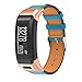 Produktbild Upxiang Uhrenarmband, Für Garmin VIVOsmart HR Serie Lederarmband Ersatz-Uhr Armband Starke Magnetverschluss für Herren Damen (Roségold)