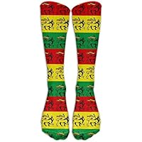 JAONGSADY Compression Socks Cute Fish Novelty Sport Running Tube Socks,1 Pair High Long Soccer Socks Calze Abbigliamento sportivo