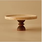 Bella Maison Ephesus Traverten Kek Standı Naturel (25 cm)