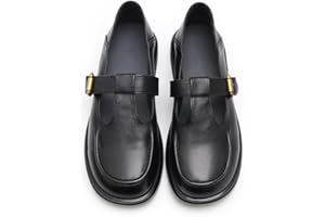 BB BEROBELLO FASHION IS AN ATTITUDE Mary Jane - Zapatos planos clásicos de piel suave con correa en T para mujer