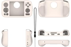 AOYYGG Custodia Protettiva in silicone per Console di Gioco per ANBERNIC RG Cube, Protezione Della Pelle per ANBERNIC RG Cube Protezione Contro le Cadute Semplice Colore Solido (Light White)