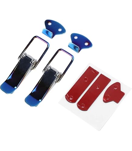 Fermo del cofano Kit fermo del fermo del cofano TJ Fermo del cofano Coppia fermo di sicurezza del fermo del cofano anteriore e staffa per TJ 1997-2006