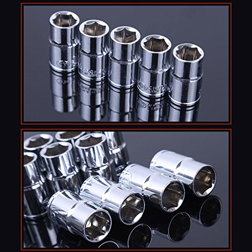 Gazechimp 8-21mm 8-in-1 Hundeknochen Hex Ratsche Schwenkkopf Schraubenschlüssel Heimwerker Reparatur Werkzeug - 3