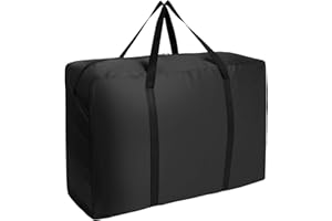 AiQInu Grand Sac de Rangement 150L, Oxford Rangement sous Lit Pliable Closet Organizer Sac de Rangement pour Couette Imperméable avec Poignées Renforcées pour Édredons Couvertures Oreillers Vestes