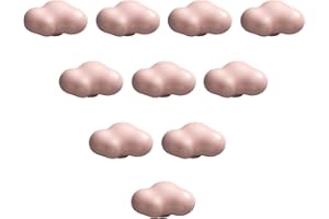 JIAJULASHOU123 Keramik Möbelknöpfe Kinderzimmer 10 Stück Wolken Schubladengriffe Schrankknöpfe Cartoon Knöpfe Türknöpfe Schubladenknöpfe für Kinder Schränke Schubladen Kommode (A)