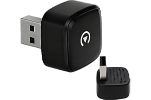 2-in-1 Wireless CarPlay and Android Auto Adapter - Mini Plug & Play USB Dongle, Compatible with Cars from 2016+, Stable Conne