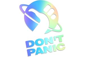 Decus Shop No te asustes - Guía del autoestopista de la Galaxia L 0136 (Marea Negra) // Pegatina OEM JDM Style Vinyl Transfer