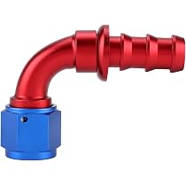 KIMISS Raccord AN10 0°/45°/90°/180° Alliage Aluminium Anodisé – Raccord Huile/essence Push Lock