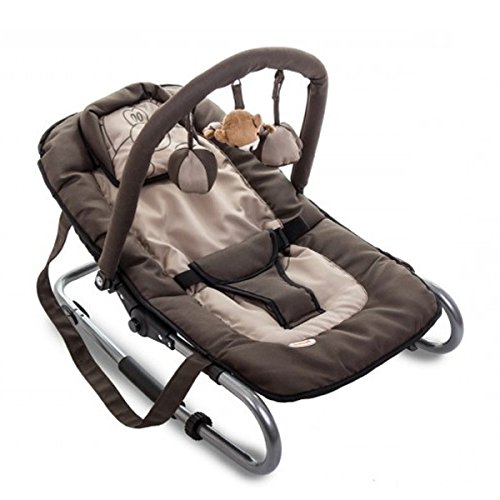 Baninni Babywippe mit Spielbügel Relax Classic coffee hippo