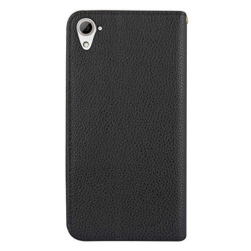 Parallel Universe Executive Class Leather Flip Cover for HTC Desire 826 - Black