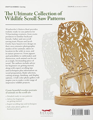 Book's Cover of Woodworker's Pattern Book: 78 Realistic Fretwork Animals