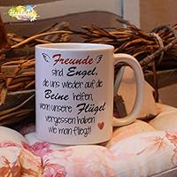 Kaffeebecher ~ Tasse -Freunde sind Engel ~ Freundschaft ~ Freundin~ Valentinstag Geschenk
