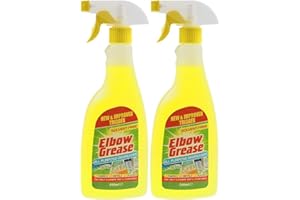ONLINESTREET Elbow Grease All Purpose Kitchen/Floor/Tile/Wall/Bathroom/Glass/Carpet Cleaner - Elbow Grease Clothes Stain Remover - AntiBacterial Sticky Stuff Remover Spray (500 ml) (Pack of 2)