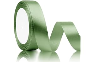 SERENEGLOW Nastro Verde Salvia 20mmx22m Nastro Raso Nastro Verde Salvia per Bomboniere Nastro Raso Verde Salvia Nastro Fiocco Verde Salvia Nastro Organza Verde Salvia Nastro Raso Verde Nastri Di Raso