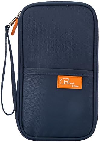 Travel Passport Wallet and Credit Card Holder| Small Clutch with Zippered Pockets | Carry Money, Tickets, Documents | Includes Smartphone Pocket
