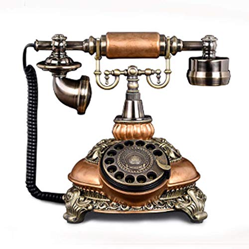 Preisvergleich Produktbild RMXMY Antikes Retro- kreatives Modeweinlesehotelzimmerfestnetz verdrahtete Telefonhauptdrehscheibenvorwahlknopf